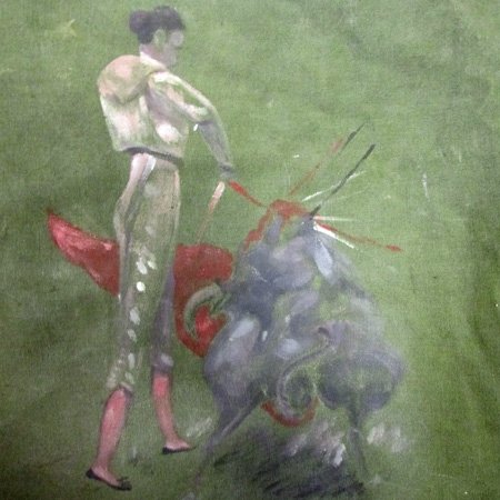 US Korean War Era Issue Duffle Bag, Cities & Countries, Spanish Toreador — image 8