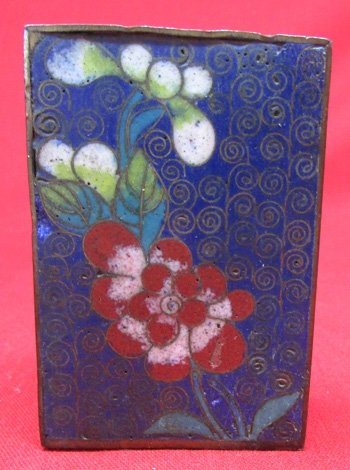 French, WWI Cloisonne Match Safe & Match Box — image 2