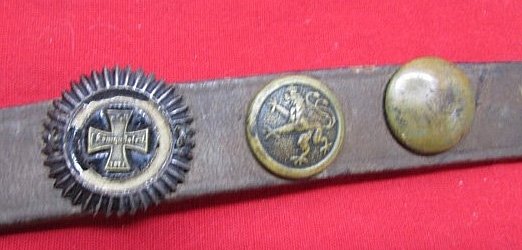 German WWI Leather Hate Belt — image 4