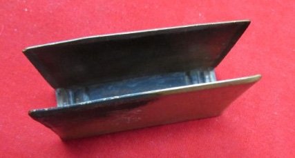 French WWI Souvenir Brass Matchsafe, 'Gott Mit Uns' — image 3