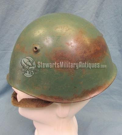  Italian WWII M1933 Steel Helmet Republican Navy — image 4