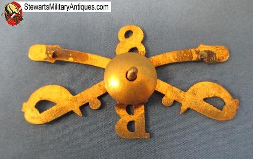  US Spanish American War, B Troop, 8th Cavalry Hat Insignia — image 3