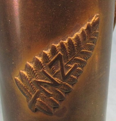  New Zealand WWII Trench Art Vase, US 37mm Shell Casing — image 3