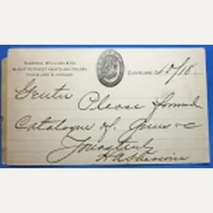 US Indian War Era, Colt Patented Firearms Co., Postcard, Sherwin …