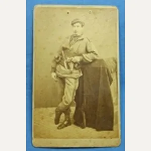 French, Second Empire Era CDV, Armed Franc-Tireur 1870