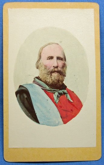 French, Second Empire Era CDV, Giuseppe Garibaldi, Revolutionary — image 2