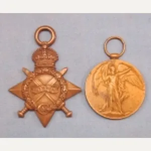 British WWI 1914-1915 Star, Victory Medal, Stevenson, A.S.C.