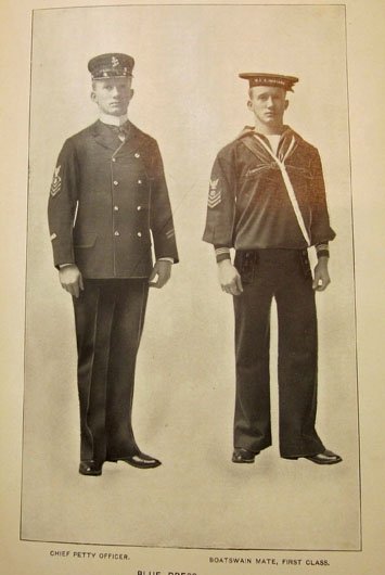 US Great White Fleet Era, US Navy Uniform Regulations 1905, 32 Uniform Plates & USN Recruits Handy Book 1910 — image 3