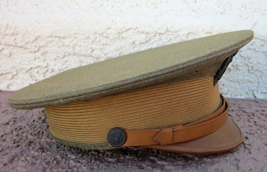 US WWI Army Officers Visor Hat, A Beauty — image 3