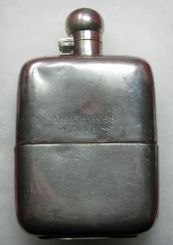 British Boer War Era, Officers Presentation Hip Flask, Durham Light Infantry — image 2