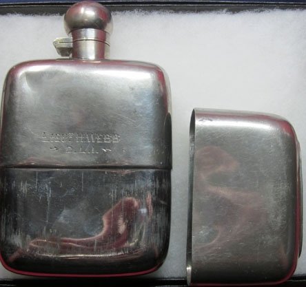 British Boer War Era, Officers Presentation Hip Flask, Durham Light Infantry — image 4