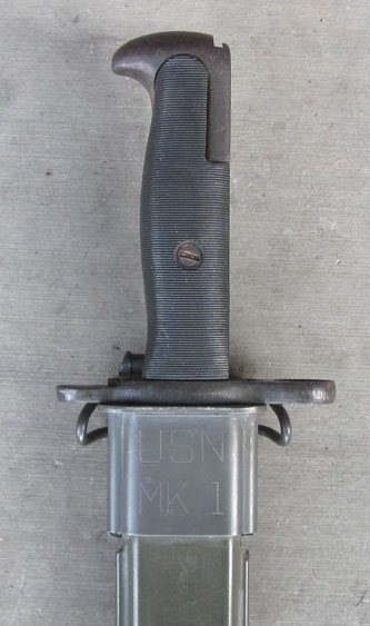 US WWII M1942 Bayonet, UFH 1943, 16 Inch Blade, USN Mk1 Scabbard — image 2