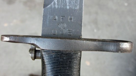 US WWII M1 Garand Bayonet, Manufactured 10 Inch Blade, AFH Maker — image 7