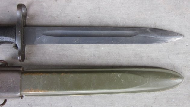 US WWII M1 Garand Bayonet, Manufactured 10 Inch Blade, AFH Maker — image 8
