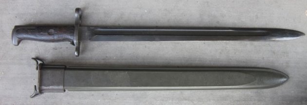 US WWI-WWII 1905/42 Bayonet, RIA 1918, Navy Mk1 Scabbard — image 3