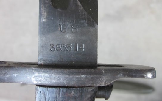 US WWI-WWII 1905/42 Bayonet, RIA 1918, Navy Mk1 Scabbard — image 4