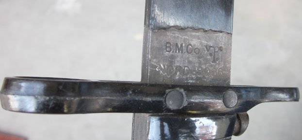 US WWII, US Navy Mk1 Training Bayonet & Scabbard — image 6