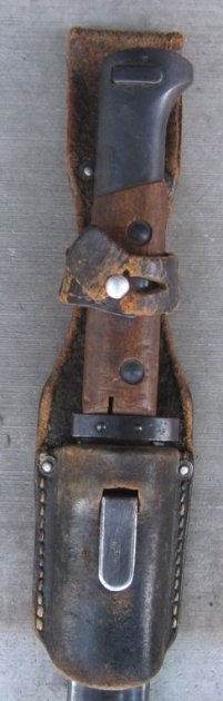 German WWII Czech VZ24 Bayonet & Frog, DOT, Waffenamt Proof — image 2