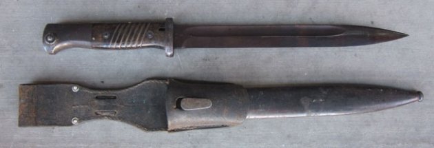 German WWII S84/98 Bayonet, Mismatch, fze 43, Original Frog — image 4