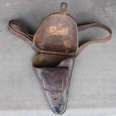 Japanese WWII Type 14 Nambu Holster & Shoulder Strap — image 3