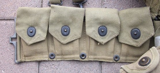 US WWII Army Rifleman Equipment Set, Light OD Canvas — image 4