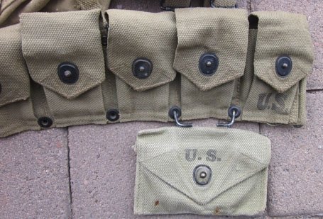 US WWII Army Rifleman Equipment Set, Light OD Canvas — image 5