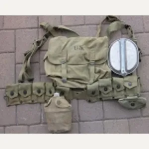 US WWII Army Rifleman Equipment Set, Light OD Canvas