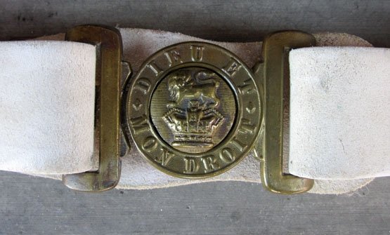 British Victorian Era Buff Leather Slade-Wallace Service Belt — image 3