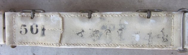 British Victorian Era Buff Leather Slade-Wallace Service Belt — image 5