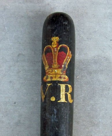 British Victorian Era Police Truncheon, Painted Finish — image 2