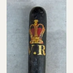 British Victorian Era Police Truncheon, Painted Finish