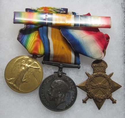 British WWI Identified P07 Enlisted Service Coat & Trio Medals, Highland RFA T — image 13