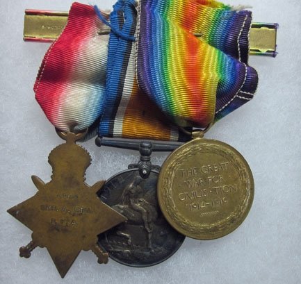 British WWI Identified P07 Enlisted Service Coat & Trio Medals, Highland RFA T — image 14