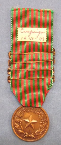 Italian WWII Service Medal 1940-1943, 4-Clasps — image 3