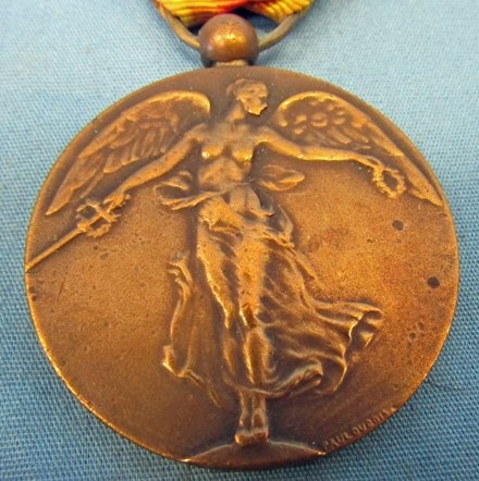  Belgian WWI Victory Medal — image 3
