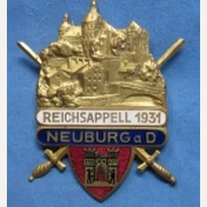 German, Third Reich Era, Reichsappell 1931 Badge, Neuburg a D. …