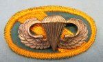 US Vietnam War Special Forces Airborne Oval and Jump Wings