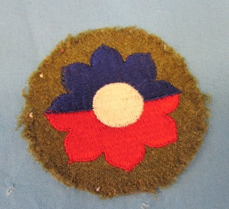  US WWII 9th Infantry SSI, Wool Backed, 'Old Reliables' — image 2