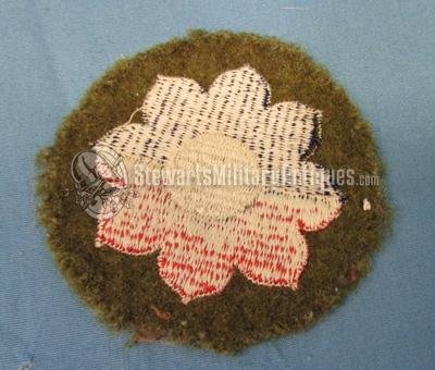  US WWII 9th Infantry SSI, Wool Backed, 'Old Reliables' — image 3
