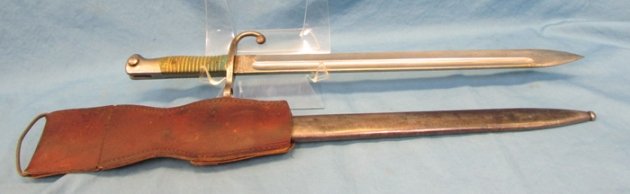  Argentine M1891 Mauser Bayonet, Brass Grip, Intact Crest, Weyersberg Mfg, Matching — image 7