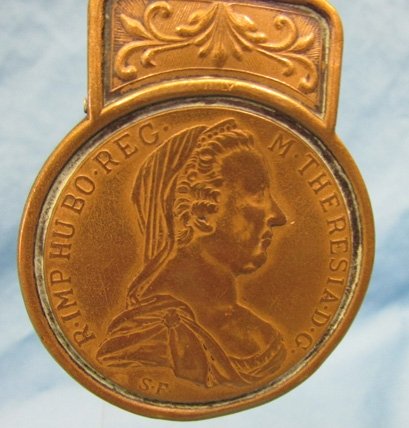  Austrian 19th Century Maria Theresa Brass Paper or Money Clip — image 5
