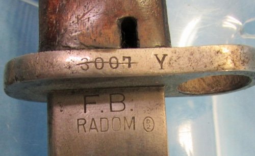  Polish WWII M1930 Mauser Bayonet, Radom Mfg — image 4