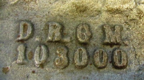  German Imperial Era, Cast Iron Patriotic Picture Frame — image 6