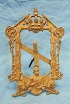 German Imperial Era, Cast Iron Patriotic Picture Frame