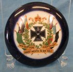 German Imperial Era Porcelain Patriotic Disc