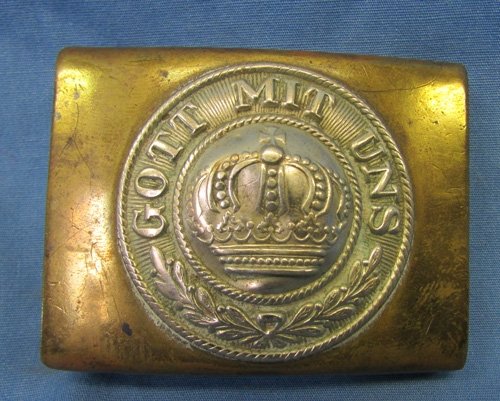  German WWI Prussian Enlisted Buckle, Dresden Maker Marked, GH Osang 1915 — image 2