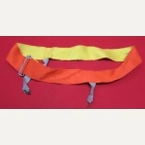 German WWII, Wehrmacht, Steel Helmet Red/Yellow Maneuver Band