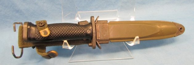  US Cold War Era M14 Rifle M5 Bayonet Scabbard MILPAR Mfg — image 2