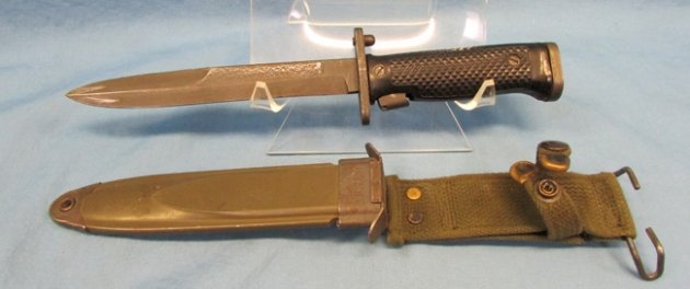  US Cold War Era M14 Rifle M5 Bayonet Scabbard MILPAR Mfg — image 4