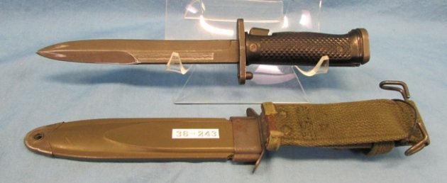  US Cold War Era M14 Rifle M5 Bayonet Scabbard MILPAR Mfg — image 5